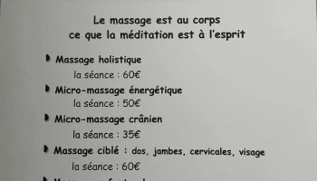 Fabienne Zaffagni Massage Bien-être. Micro massage. Soin énergétique - 54400 Longwy