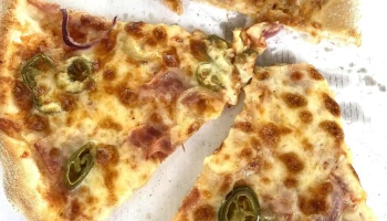 Kebab pizza Larochette - Fels