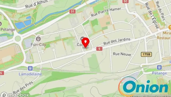Kaart vun 5àsec - Petange Chemische Reinigung zu Pétange