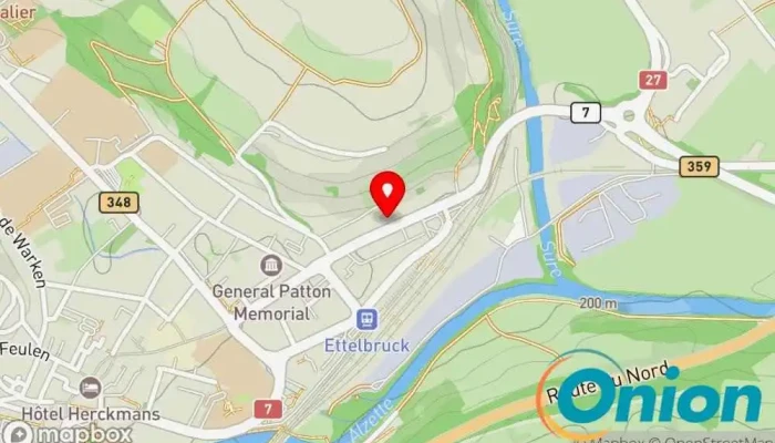 Kaart vun A votre service Sàrl Reinigungsdienst, Gärtner, Hochdruck-Reinigungsdienst, Schneeräumdienst, Entsorgungsunternehmen, Fensterreinigungsdienst zu Ettelbruck