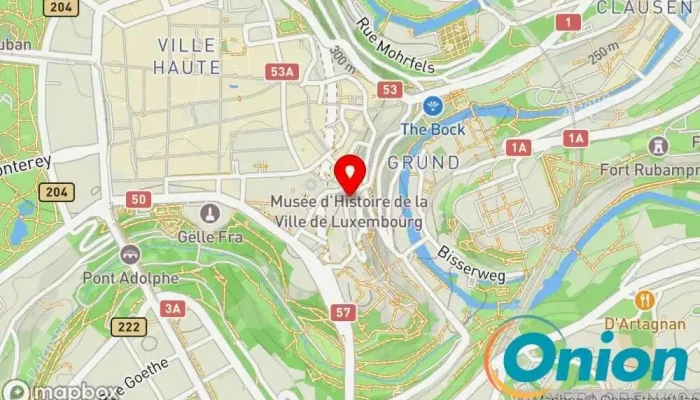 Kaart vun Abteilung fuer öffentliche Bauten Behörde zu Luxemburg