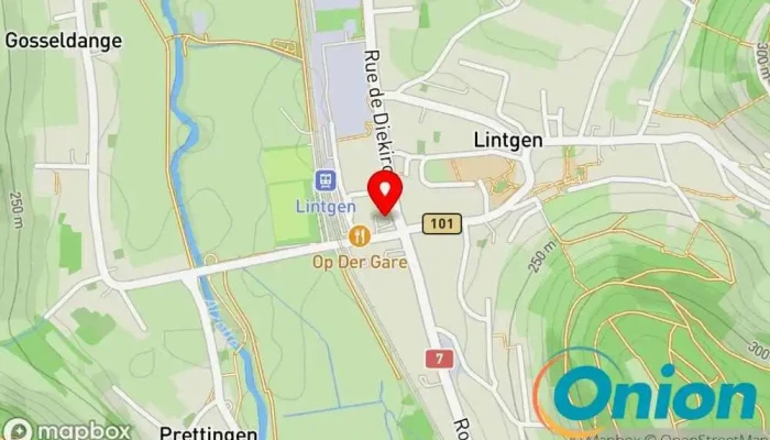 Kaart vun Administration Communale de Lintgen Gemeindeverwaltungsamt zu Lintgen