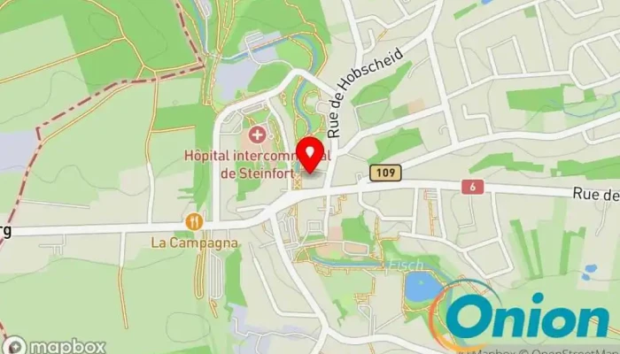 Kaart vun Administration Communale de Steinfort Stadtverwaltung zu Steinfort
