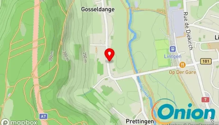 Kaart vun Aflux N.S. Schlüsselnotdienst zu Lintgen