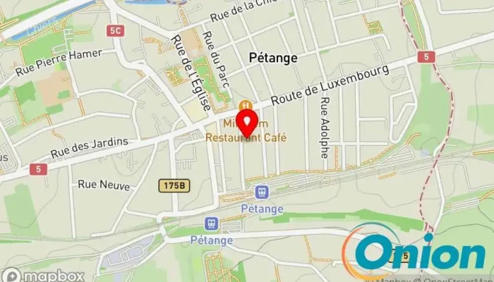 Kaart vun AJ Menuiserie - Entreprise spécialisée dans les cuisines et le mobilier sur mesure, portes, parquet, ... Drechsler zu Pétange