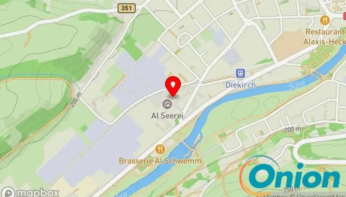 Kaart vun Al Seeërei Kulturzentrum zu Diekirch