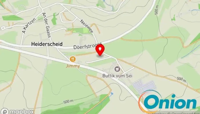 Kaart vun All In Family Fun Center - Bowling Center Fuussekaul Sarl Freizeitzentrum, Amerikanisches Restaurant, Niederländisches Restaurant, Französisches Restaurant, Restaurant mit Essen zum Mitnehmen, Pizzeria, Spielplatz, Billardhalle zu Esch-Sauer