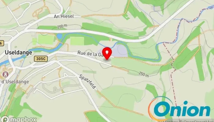Kaart vun Alves Constructions Sàrl Maurer, Bauunternehmen, Auftragnehmer, Erdbauunternehmen, Stuckateur, Betrieb für Fassadenverkleidungen zu Useldingen