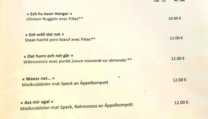Am Kraeltgen -  Speisekarte - Frisingen