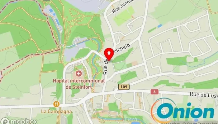 Kaart vun ArborCare Garten, Baumpflegedienst zu Steinfort
