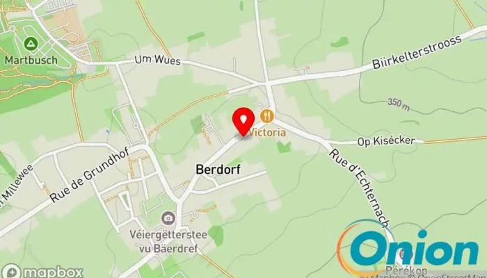 Kaart vun Atelier de Soufflage de Verre Seil Pascale Glasbläser zu Berdorf