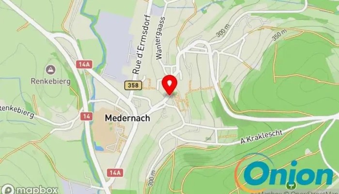 Kaart vun Atelier du service forestier Gemeindeverwaltungsamt zu Ernztalgemeinde