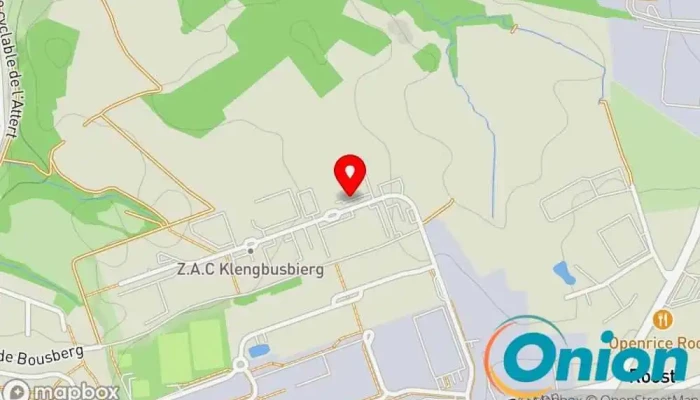 Kaart vun Ateliers mécaniques DOSTERT Karosseriewerkstatt zu Bissen