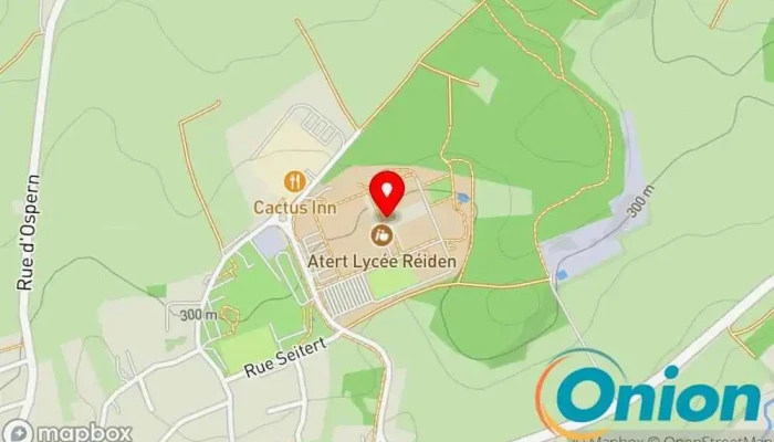 Kaart vun Atert-Lycée Redange Sekundarschule zu Redingen