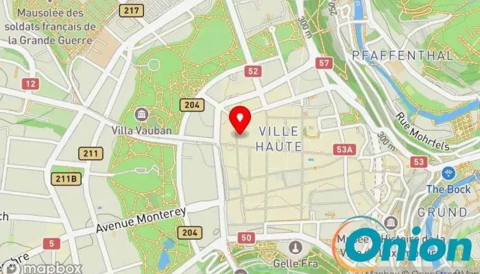 Kaart vun Atlas Buildings Constructions Bauunternehmen zu Luxemburg