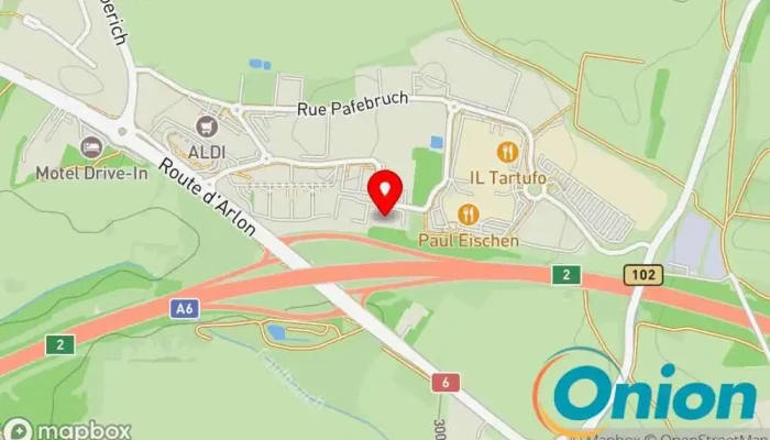 Kaart vun Atom Power Sàrl Energieausrüstung und -lösungen zu Mamer