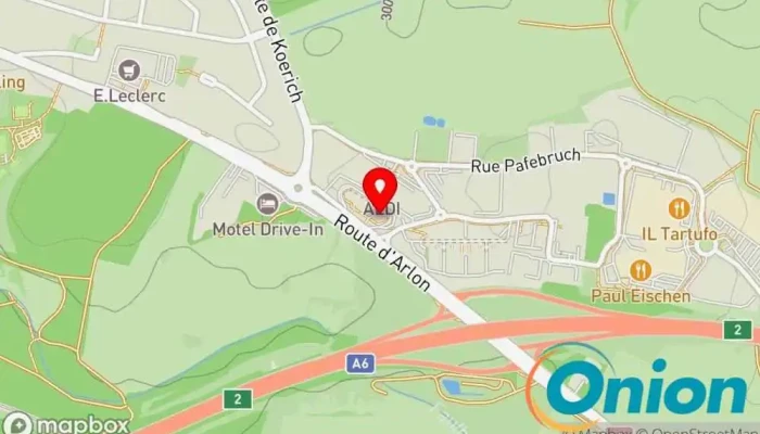Kaart vun Axendix Computersupport und -dienste zu Mamer