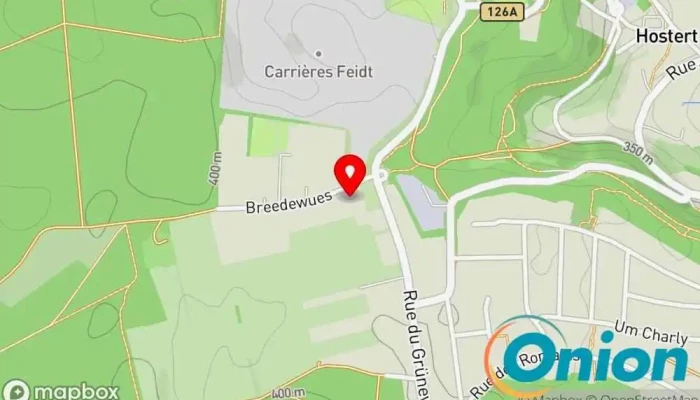 Kaart vun Baatz Constructions Exploitation Sàrl Bauunternehmen, Bohrunternehmen, Straßenbauunternehmen zu Niederanven