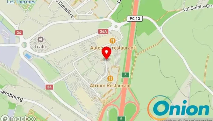 Kaart vun Banchi & Besco S.à r.l. Immobilienagentur, Reinigungsdienst, Bauunternehmen, Erdbauunternehmen, Gärtner, Hausmeisterservice, Gartenbauer zu Bertrange