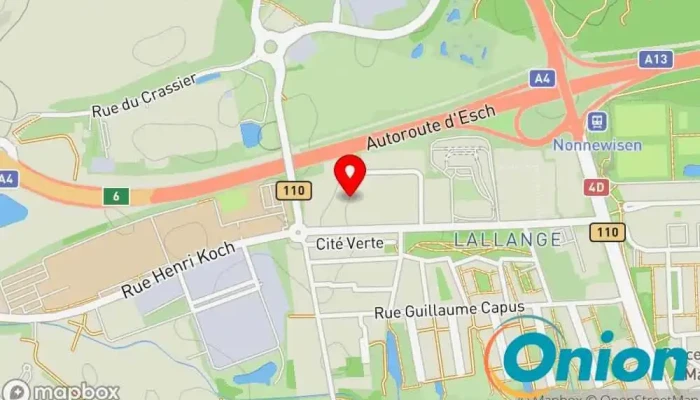 Kaart vun Bâti C Sa Baugewerbe zu Esch an der Alzette