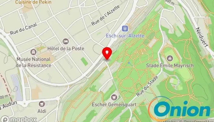 Kaart vun Batidiam SARL Garagentoranbieter, Sanitärtechnik, Handwerk, Fensteranbieter zu Esch an der Alzette
