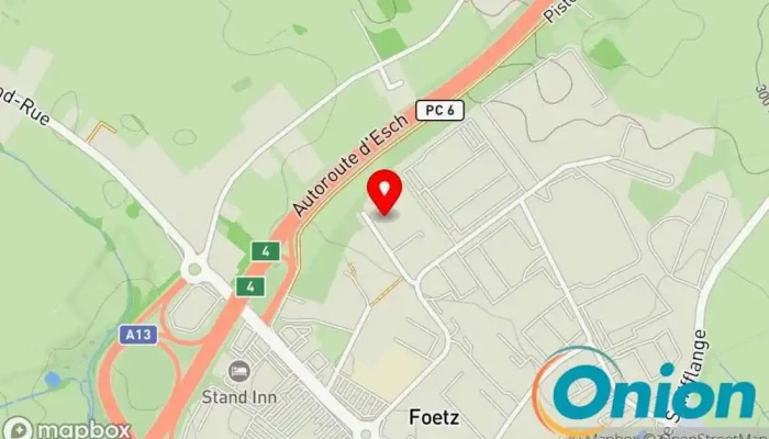 Kaart vun Batitec Bauunternehmen, Auftragnehmer, Erdbauunternehmen, Anbieter von Pflastermaterialien, Betrieb für Fassadenverkleidungen, Fliesenleger zu Monnerich