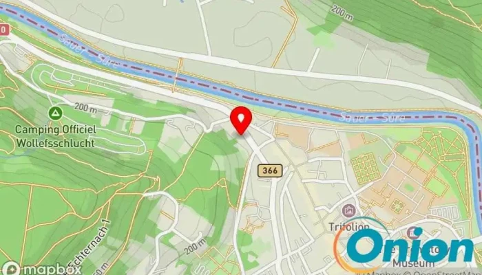 Kaart vun Becker et Fils Sàrl Jalousiengeschäft, Garagentoranbieter, Gartenmöbelgeschäft, Glas-Reparaturservice, Fensterinstallationsdienst zu Echternach