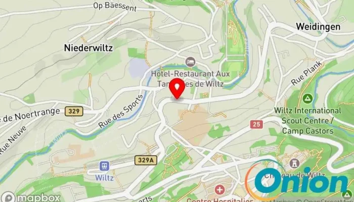 Kaart vun Beemkleeterer Sàrl Betrieb für Baumarbeiten zu Wiltz