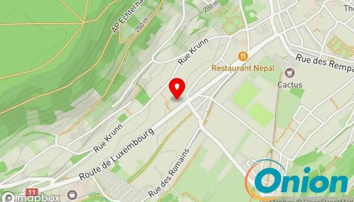 Kaart vun be.ENERGISED Charging Station Ladestation für Elektrofahrzeuge zu Echternach