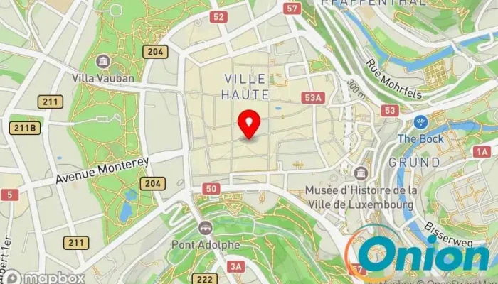 Kaart vun Bella Ciao City Restaurant zu Luxemburg