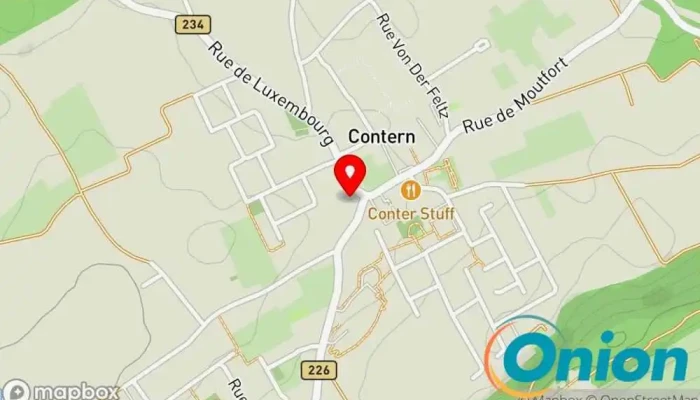 Kaart vun Bistro An Henkes Restaurant mit westlicher Küche zu Contern