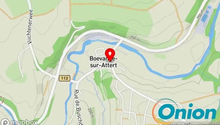 Kaart vun Boevange-sur-Attert  zu Helperknapp