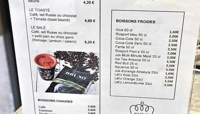 Boulangerie -  Patisserie Josjean Marie Speisekarte - Feulen
