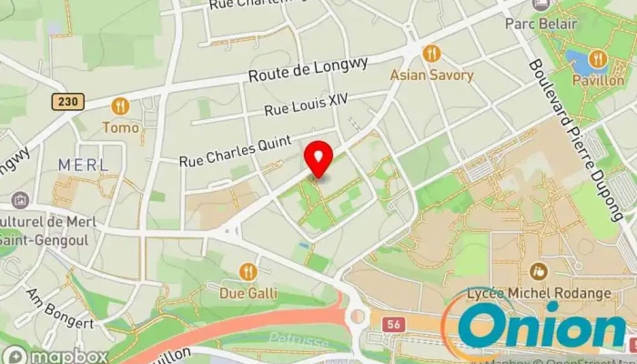 Kaart vun Brasserie des Jardins Restaurant zu Luxemburg