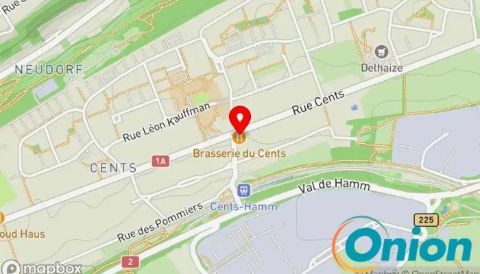 Kaart vun Brasserie du Cents Restaurant zu Luxemburg