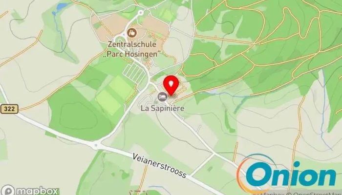 Kaart vun Brasserie La Sapinière Restaurant, Bar, Brasserie zu Parc Hosingen