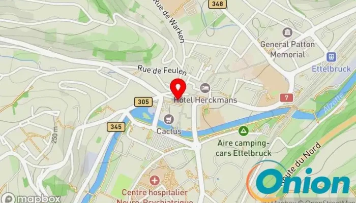 Kaart vun Brasserie Maartplaz Restaurant, Brauerei, Coffeeshop zu Ettelbruck