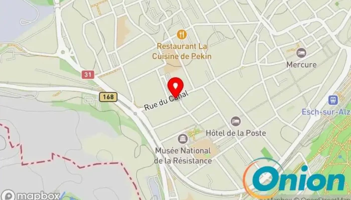 Kaart vun Broadway Bar S.a R.l. Karaokebar, Frühstückslokal zu Esch an der Alzette