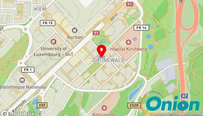 Kaart vun Cable & Wireless Luxembourg SA Schlüsselduplikationsdienst zu Luxemburg