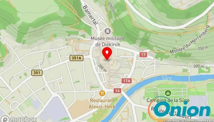 Kaart vun Café Dikkricher Stuff Gastrokneipe zu Diekirch