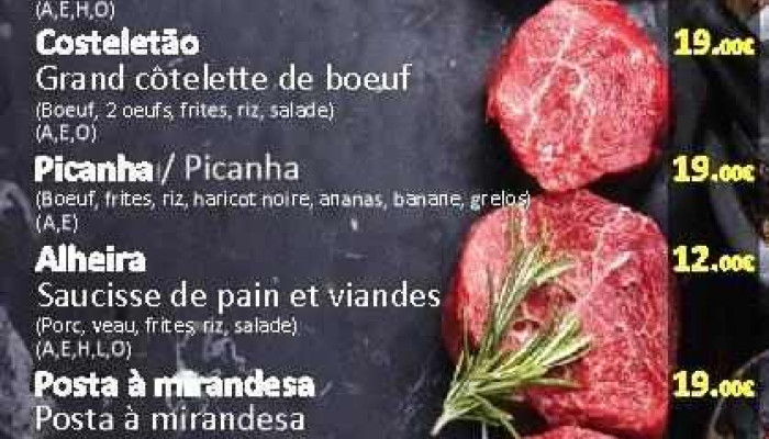 Cafe Restaurante Mares Speisekarte - Käerjeng