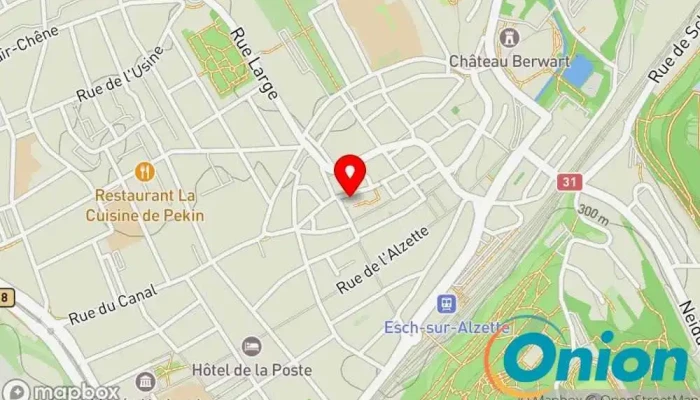 Kaart vun Calilux S.A Maler zu Esch an der Alzette