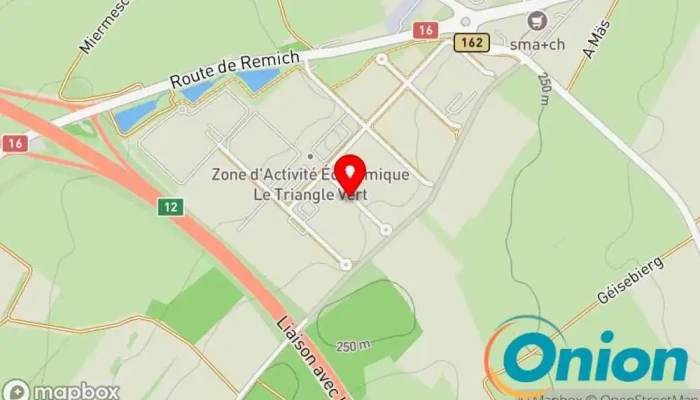 Kaart vun Carte Blanche Sàrl Drechsler, Metallwerkstatt, Bautischlerei zu Bad Mondorf