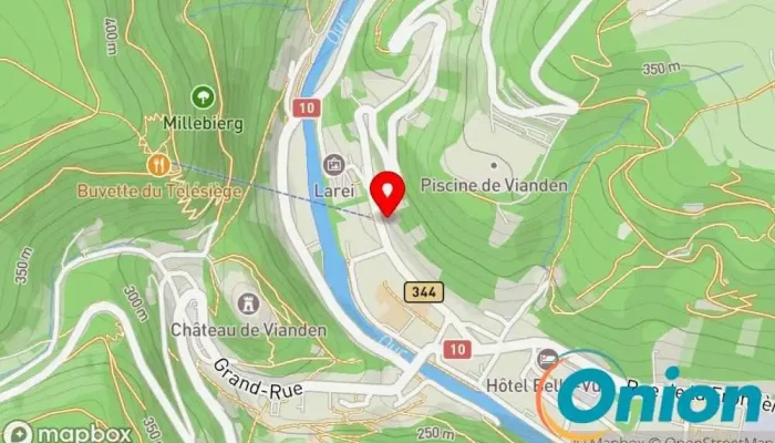 Kaart vun CASTLE VIEW S.A R.L. Restaurant zu Vianden