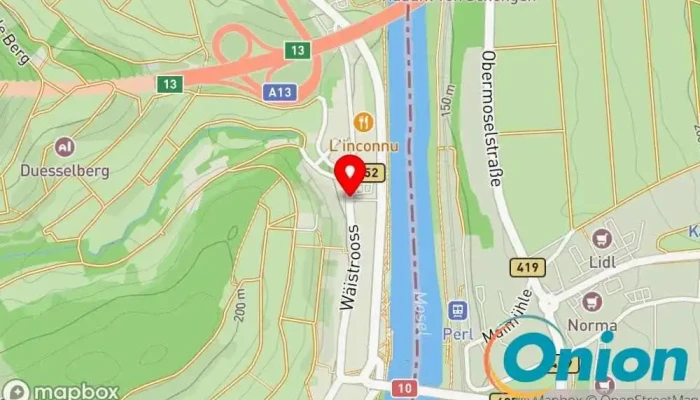 Kaart vun Cefralux (Centrale Electrique Franco-Luxembourgeoise) Sàrl Rechtsanwalt zu Schengen