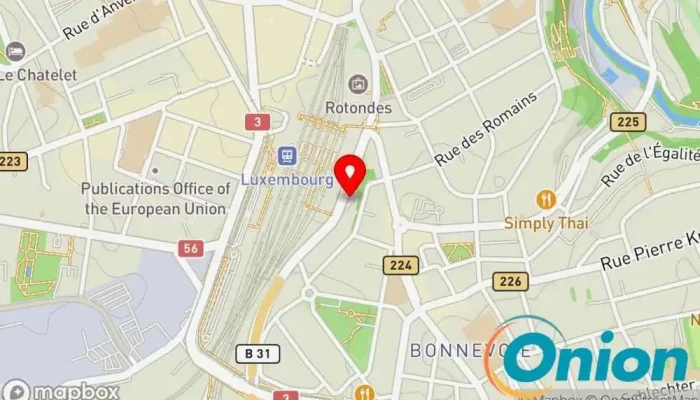 Kaart vun Centrale de cogénération Bonnevoie E-Werk zu Luxemburg