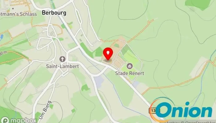 Kaart vun Centre d'incendie et de secours Manternach Feuerwache zu Manternach