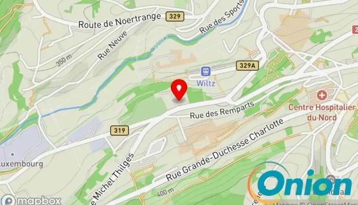 Kaart vun Centre d'incendie et de secours Wiltz Feuerwache zu Wiltz