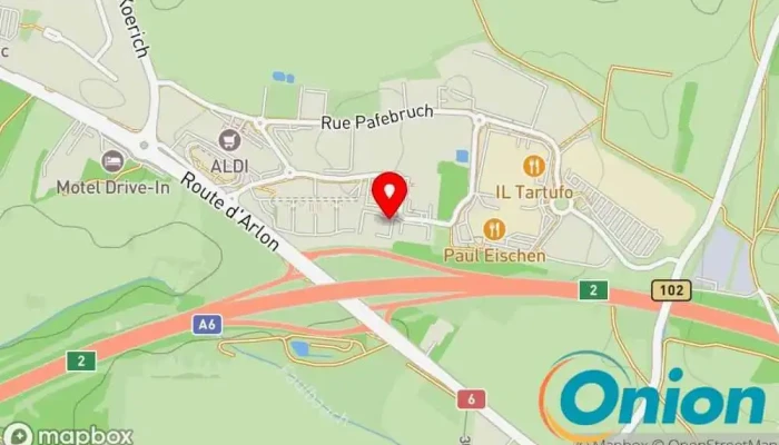 Kaart vun cf infoconsult Computerservice zu Mamer