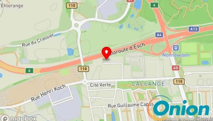 Kaart vun CFM - Comptoir des Fers et Métaux SA SA Sanitärinstallateur zu Esch an der Alzette
